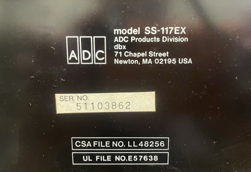 Sound Shaper SS-117EX Stereo Frequency Equalizer (Untested)