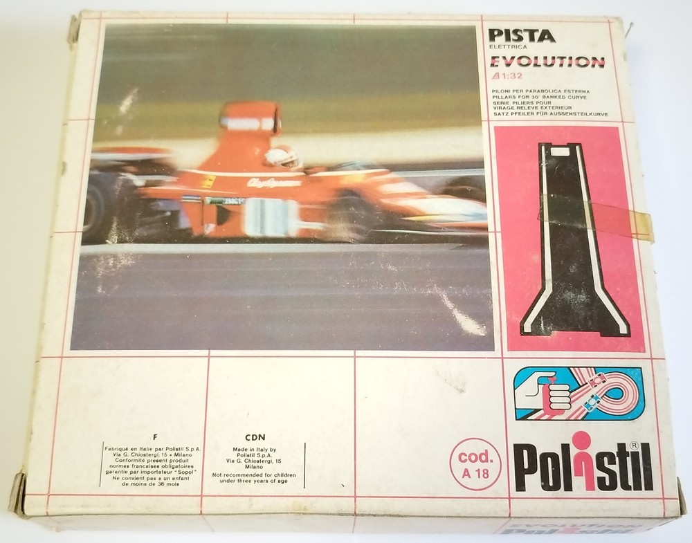 Polistil Evolution 1/32 A18 Pillars for Banked Curve Boxed