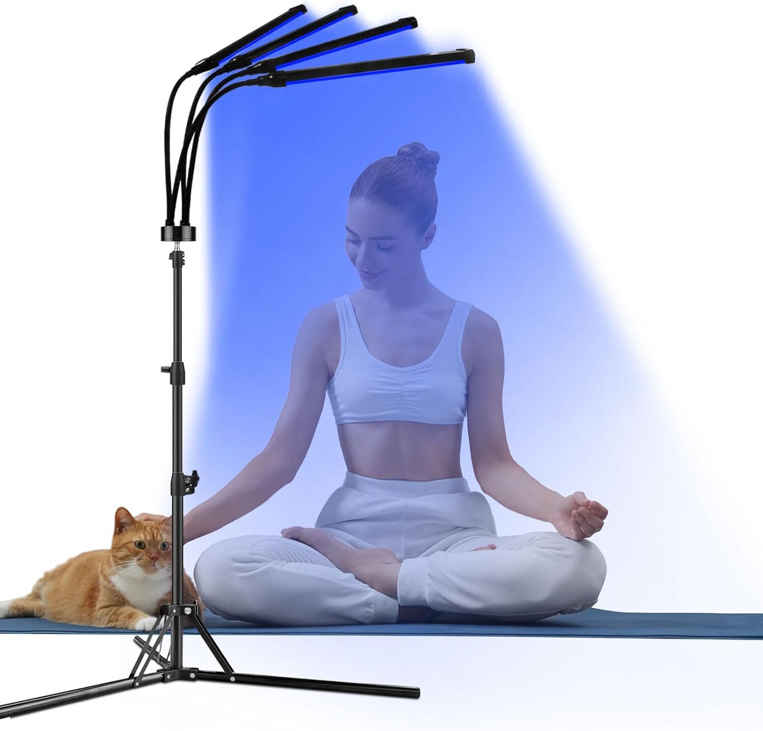 UV Tanning Lamp Facial Body Nature Bronzer Self-Tanner Light 432LED With Goggles