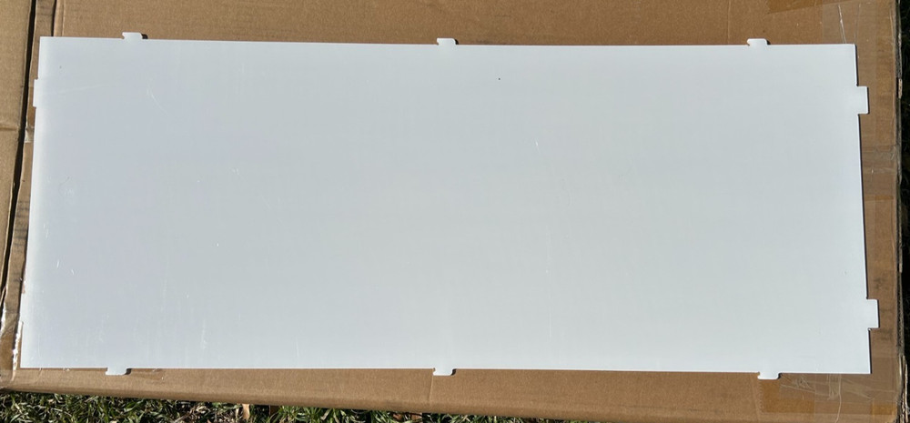 Acrylic Display Case with White Base - 29 inch tall - READ DESCRIPTION