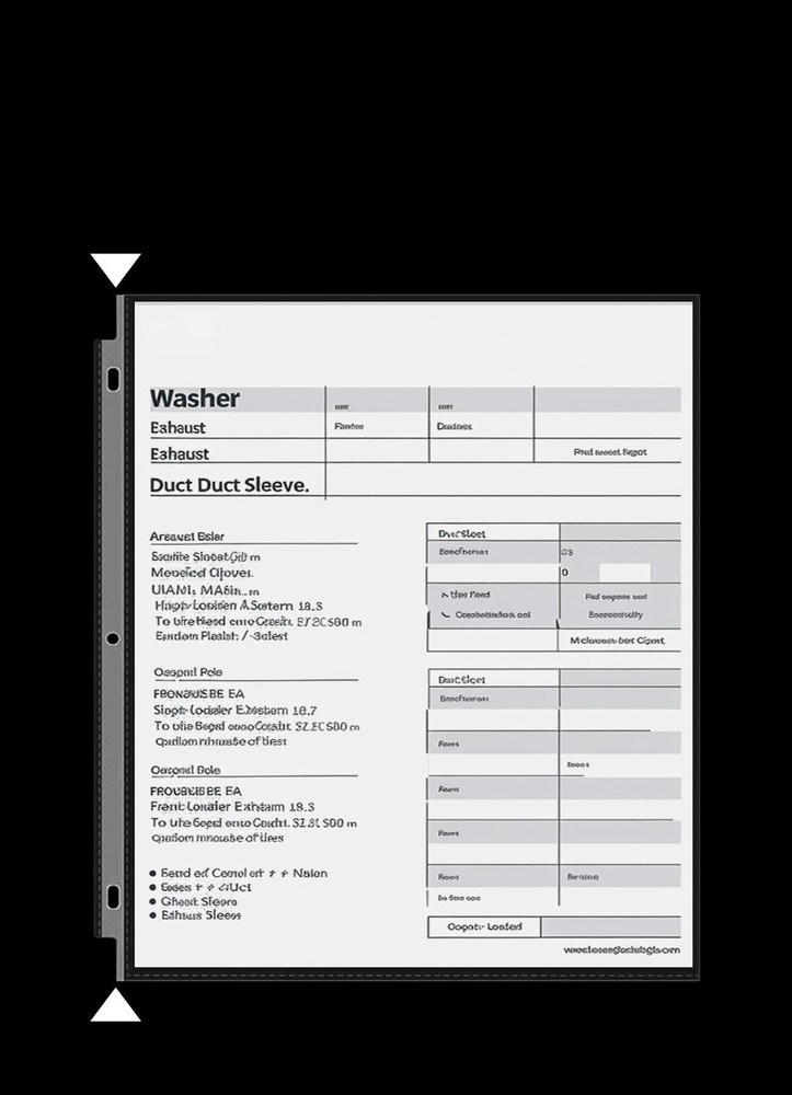 Sheet Protectors Letter Size, 100 Pack, 3 Hole Punch, Top Load, Documents
