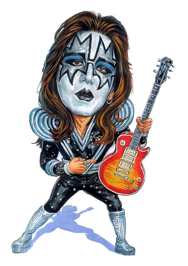 Space Ace ~ 2" Vinyl Sticker ~ Ace Frehley  ~ Kiss Guitarist RIP