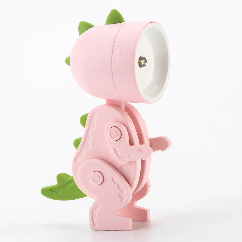 Mini Cute Cartoon Pet Table Lamp Folding Dimmiable Adjustable Angle AAA Battery