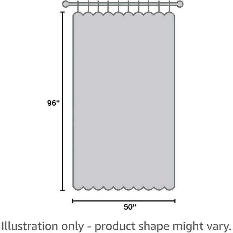 Linen Light Filtering Curtain Panel Versatile Hanging Methods Dry Clean Only New