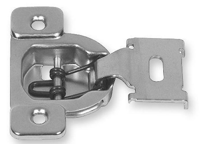Compact One-Piece 7/16" Overlay 2-Way Adjust Hinge