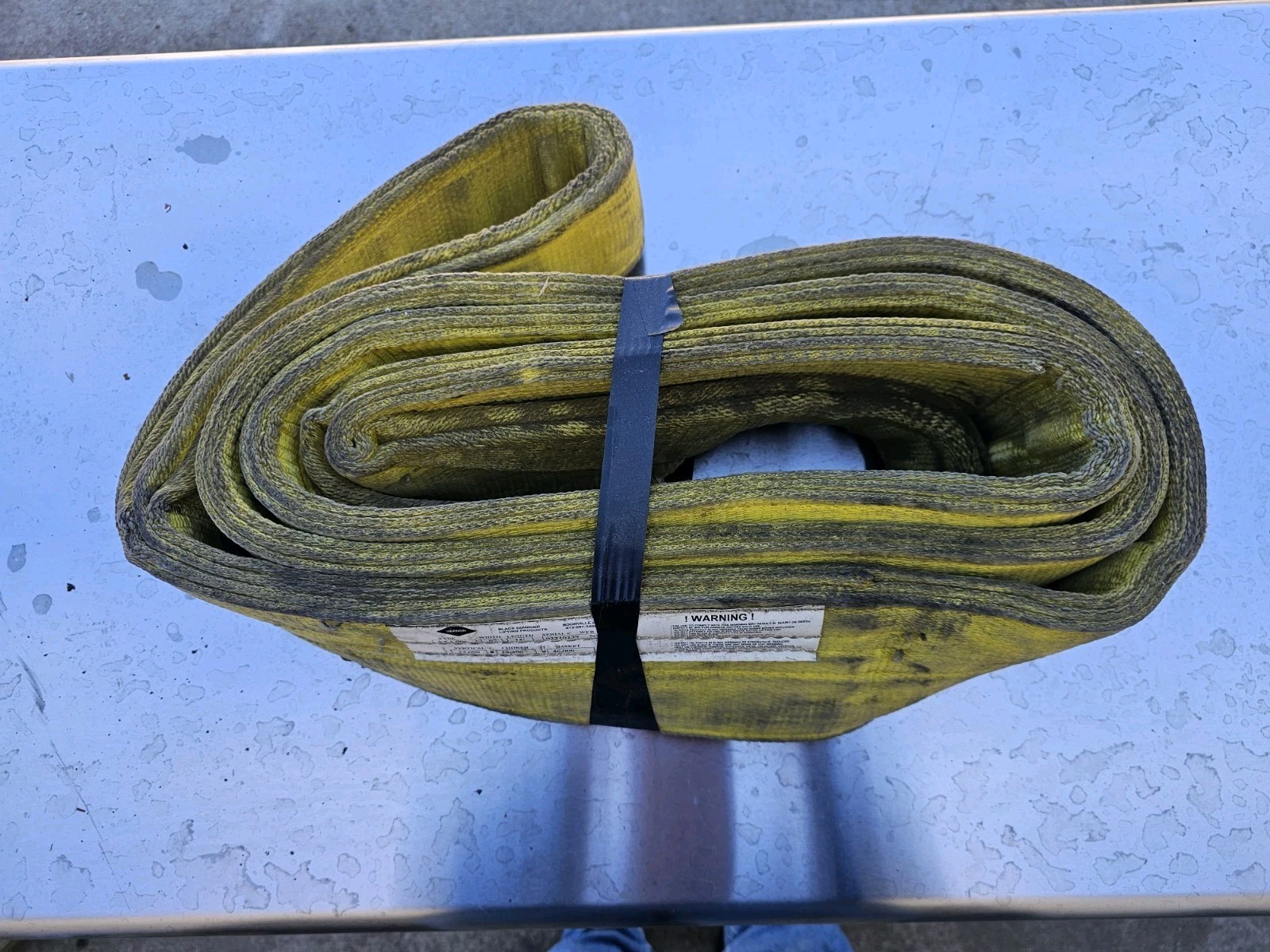 VERNON BLACK DIAMOND LIFTING PRODUCTS 6" X 12' NYLON SLING USA CHOKER STRAP