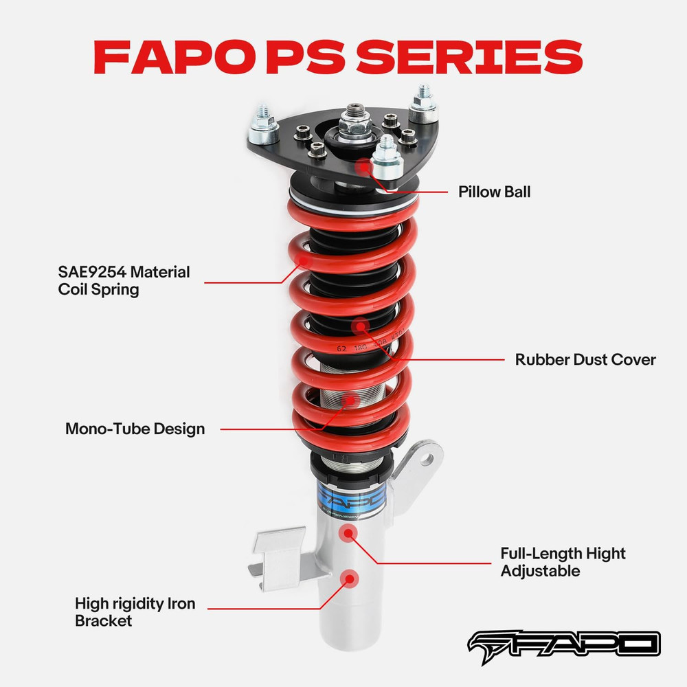 Coilovers Compatible with Mazda 3 BL 2008-2013 & Mazdaspeed3 10-13 Adjustable