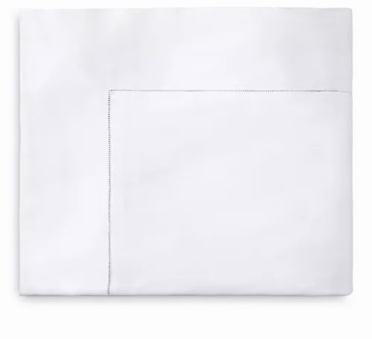 Sferra Giza 45 Sateen White Duvet Cover King. Brand New In Original Packaging