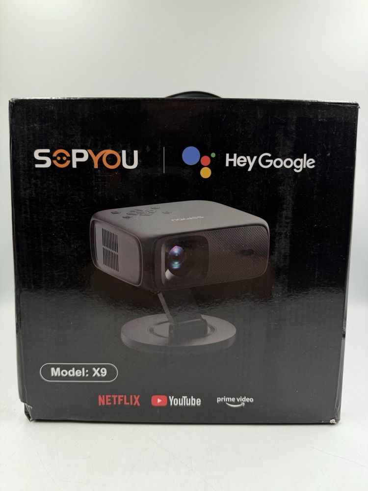 Sopyou X9 Smart Projector with WiFi and Bluetooth