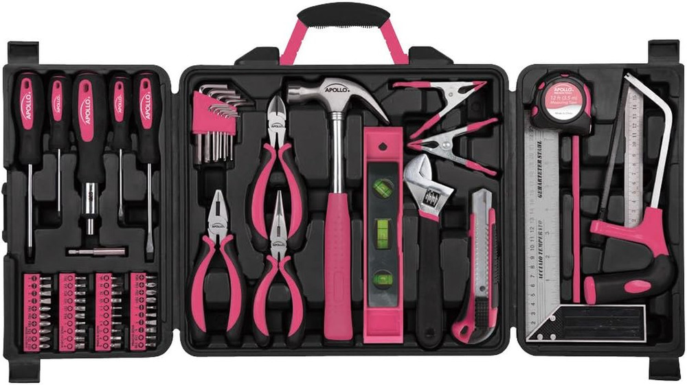 Tools 71 Piece Complete Household Tool Set with Clamp, Hacksaw, Carpenter Square