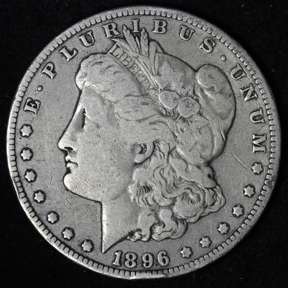 1896-O Morgan Silver Dollar CHOICE FINE E715