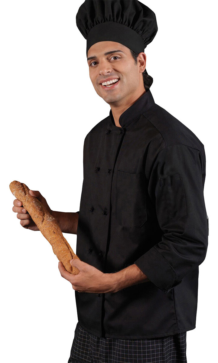 Edwards Garments 3302 10 Knot Button Long Sleeve Chef Coat