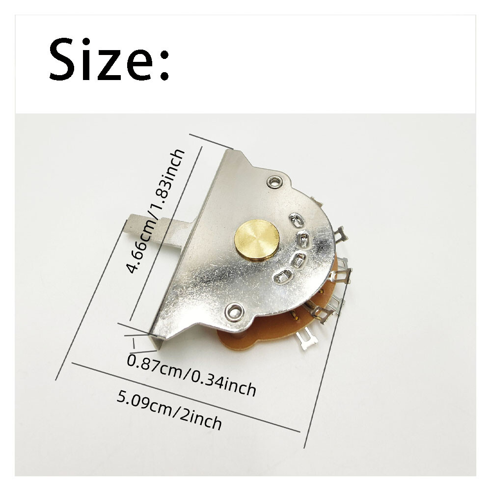 2 Set 5-Way Pickup Selector Switch For Strat/Tele Type Guitar with Tips +Screws