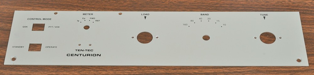 COSMETIC PANEL/OVERLAY FROM A TEN-TEC 422 CENTURION (EIMAC 3-500Z)