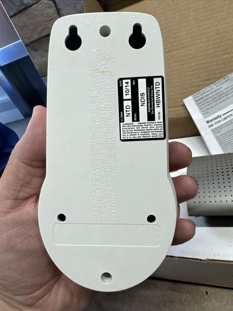 Chamberlain NDIS Wireless Indoor/Outdoor Portable Intercom Has Box Unable Test