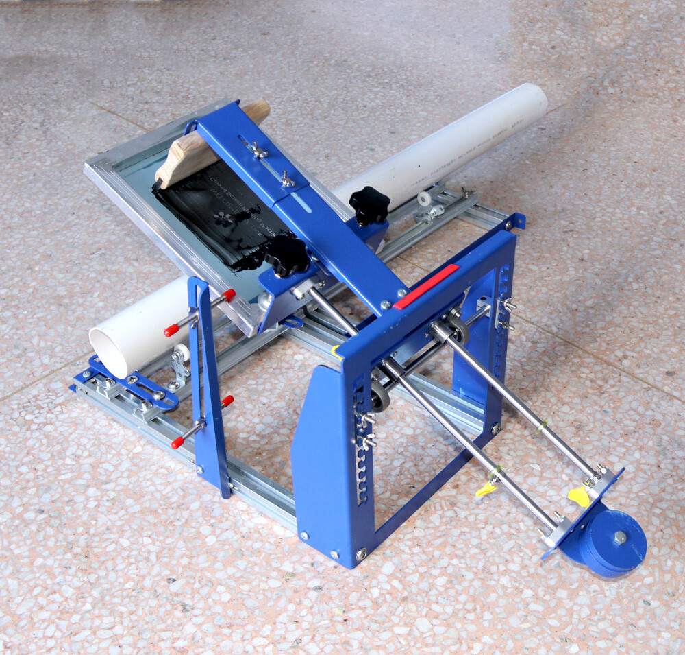 Manual Cylinder Screen Printing Machine Wide Holder Round Bottle Stick Printer