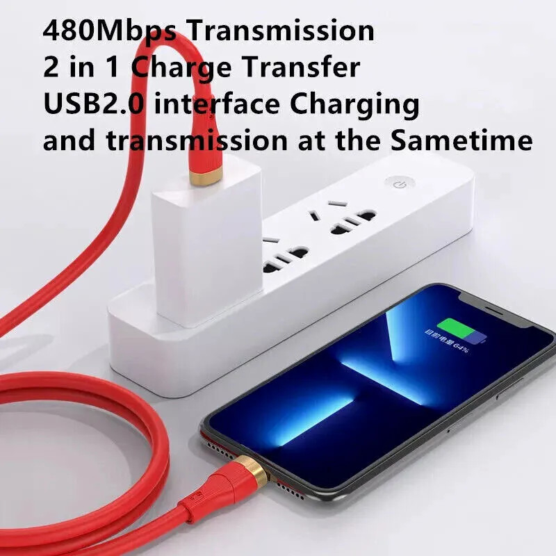 120W 6A EXTRA THICK USB TYPE C CABLE FAST CHARGING WIRE USB-C Charger Data Cord
