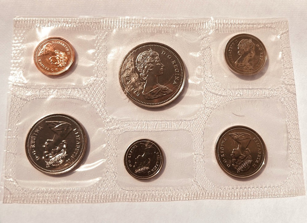 1987 Canada Uncirculated Coin Set Original Packaging RCM
