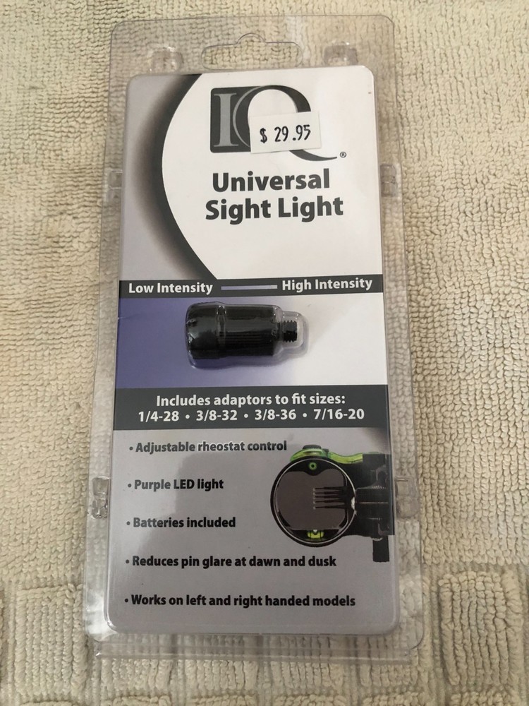 New IQ Universal Sight Light  Adjustable Rheostat Control Purple LED Light