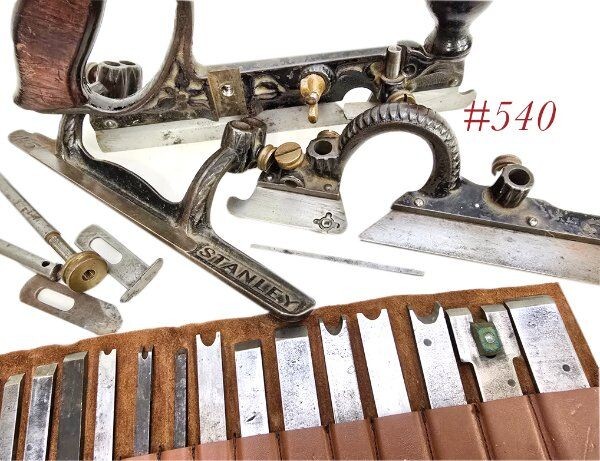 non notch STANLEY 45 PLOW COMBINATION PLANE v nice shape w slitter