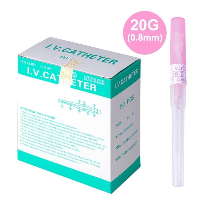 Piercing Needle Disposable Catheter Cannula 50 Pcs