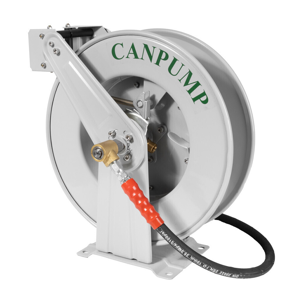 Self-Winding Hi-Pressure Hose Reel, 4000 psi, Dual-Arm Retractable