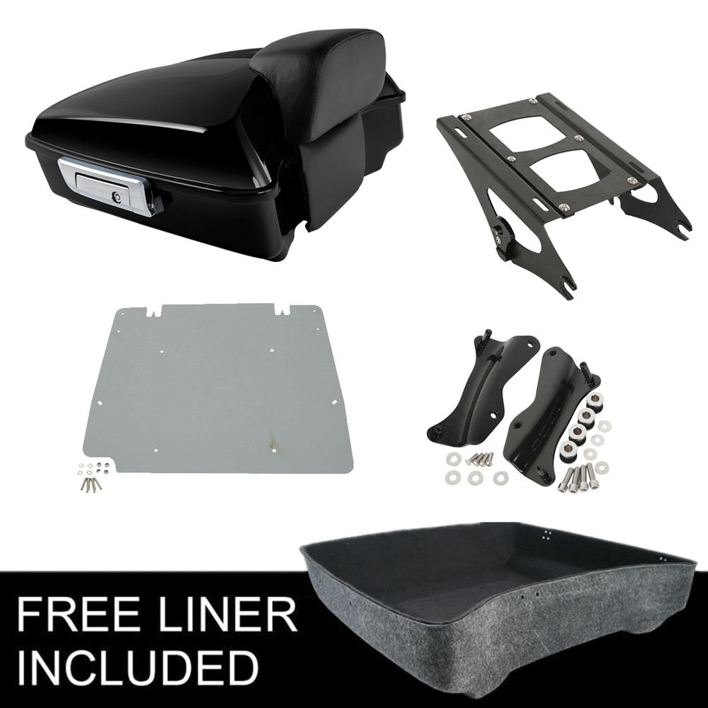 Chopped Backrest Mount Plate Docking Fit For Harley Touring Electra Glide 14-25