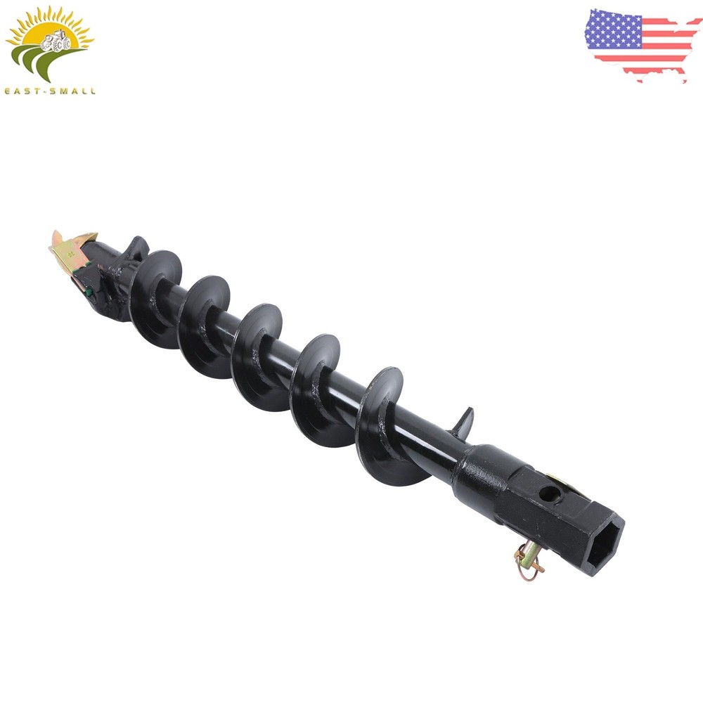 Auger Bit 6" Diameter 48" Length 2" Hex Auger for Bobcat Machines
