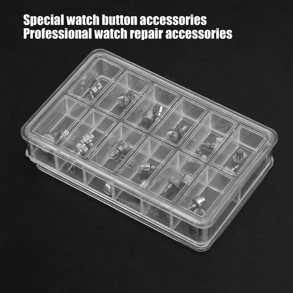 1 Box Watch Button Watch Pusher Press Button Watchmaker Repairing Accessory WT