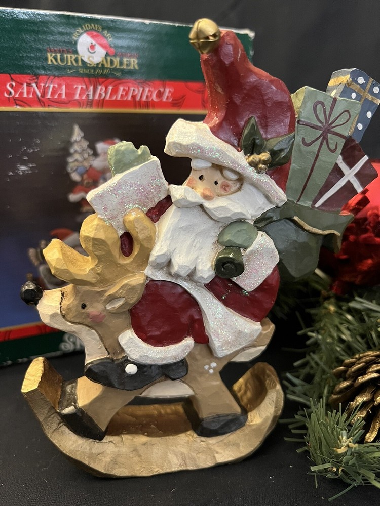 Kurt Adler Santa Tablepiece NIB