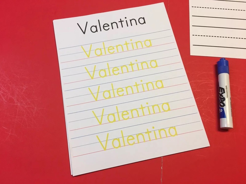 CUSTOM Names Handwriting Kit - PERSONALIZED FOR YOU CHILD -  25 Sheets