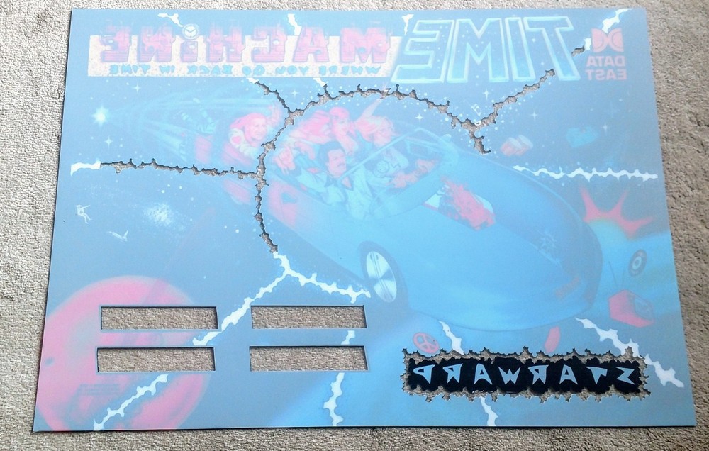 DATA EAST Time Machine Pinball Machine Next Gen Translite backglass
