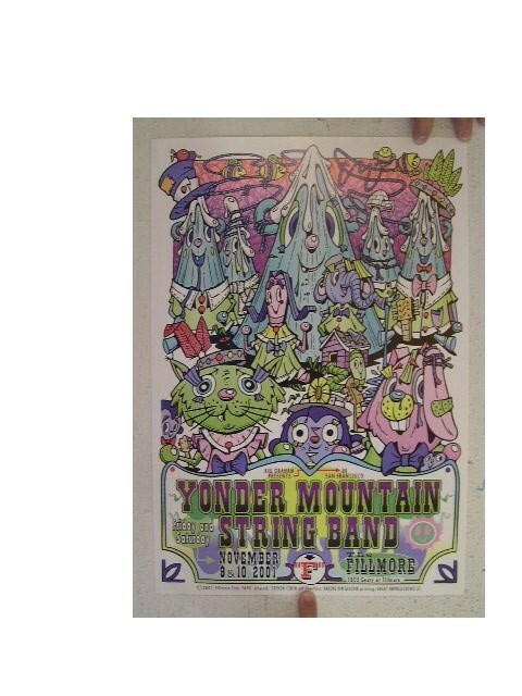 Yonder Mountain String Band Poster  The Fillmore Mint