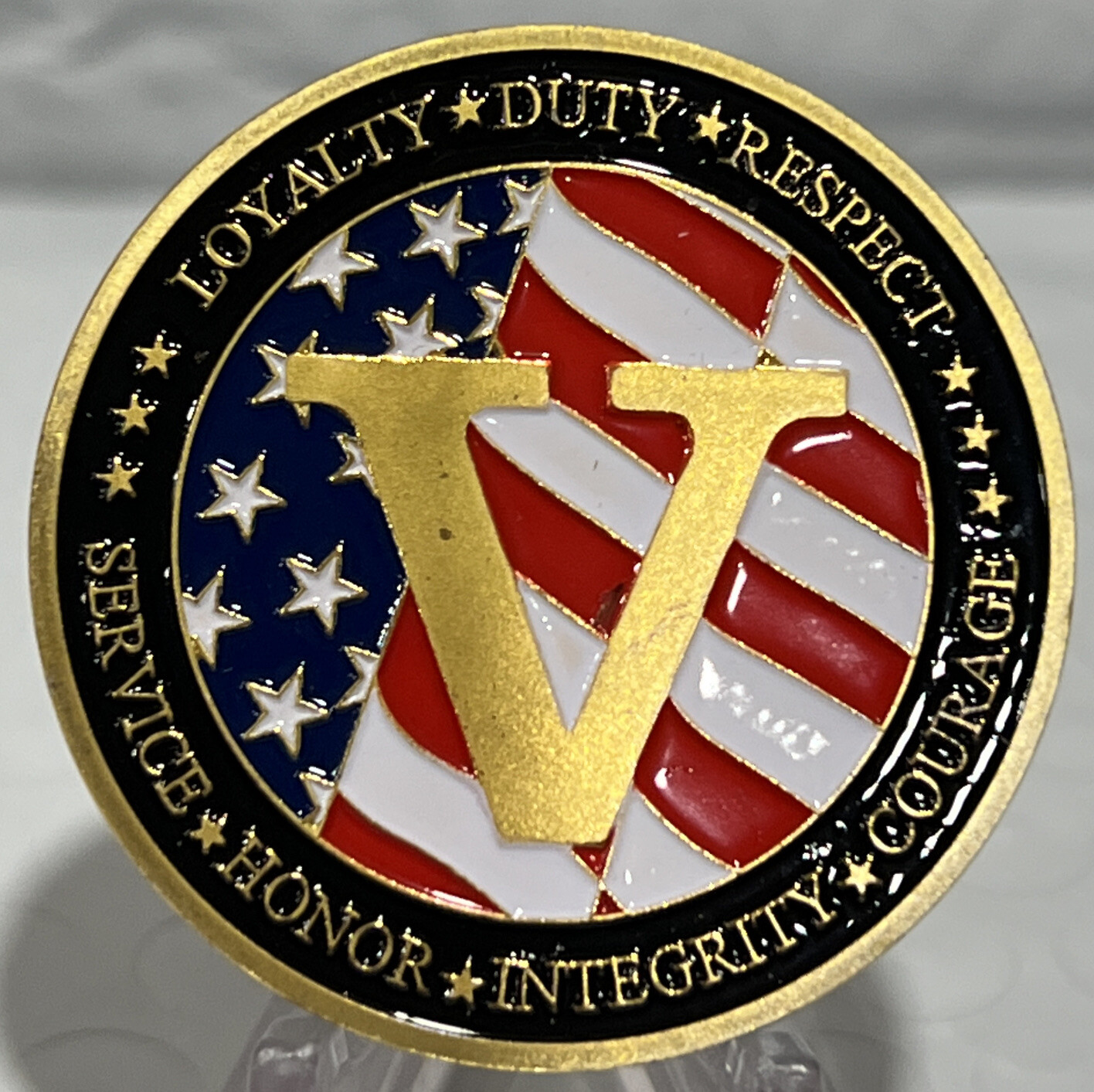 * Army Veteran “Honor Your Army Veteran Today” Military Challenge Coin In Caps