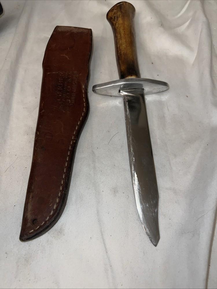 Custom/Homemade Bowie knife Antler Handle needs cap
