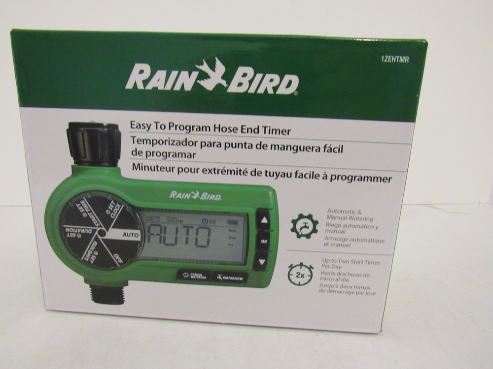 Rain Bird Easy-to-Program Hose End Sprinkler Timer Digital Automatic Watering