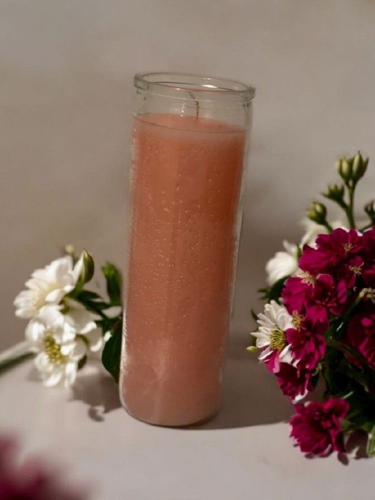 7 Day Plain Pink Candle