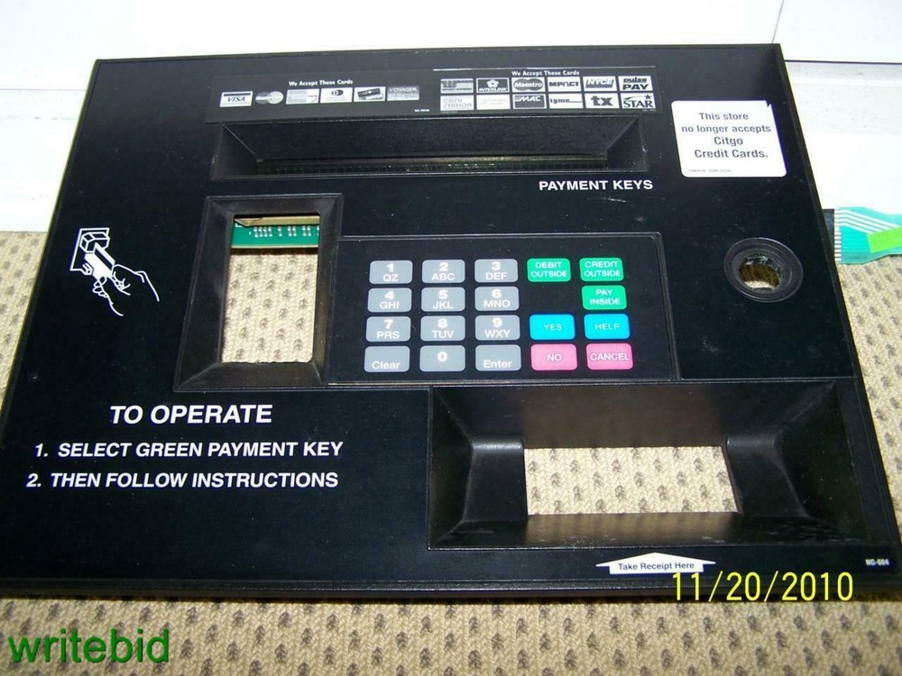 Esco GAS PUMP Keypad Assembly & Display. Credit Card