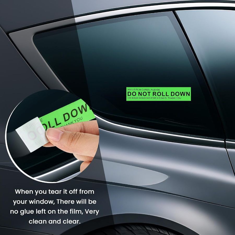 200 Pcs/roll Do Not Roll Down Window Stickers, Do Not Roll Down Stickers Warning