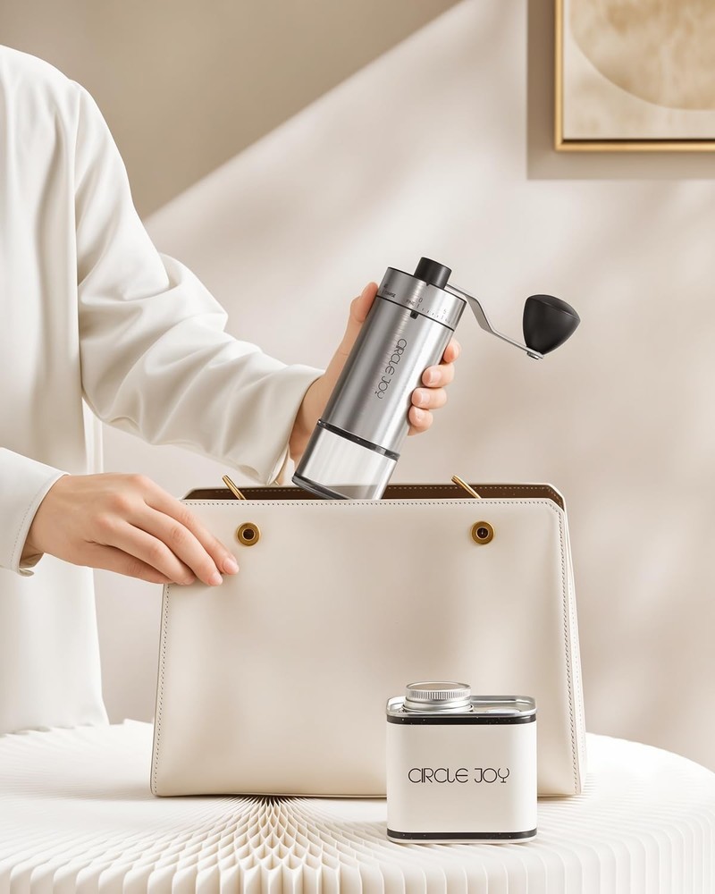 Manual Coffee Grinder with 40 External Adjustable Settings and Ceramic Conical B