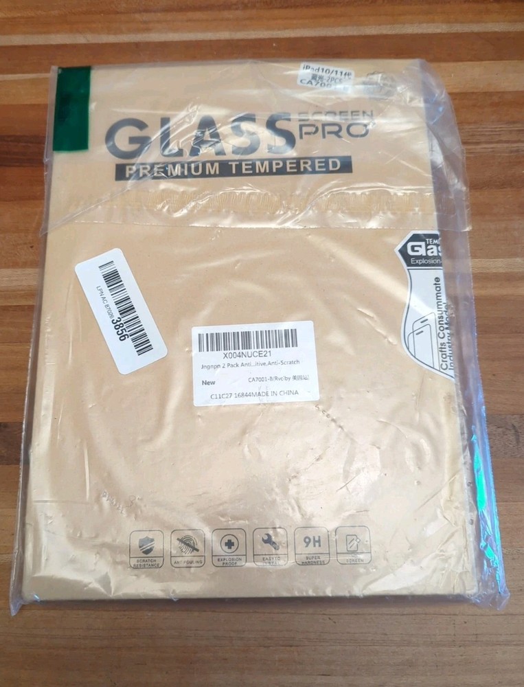 Tempered Glass Screen Protector 2 Pack, iPad 10/11