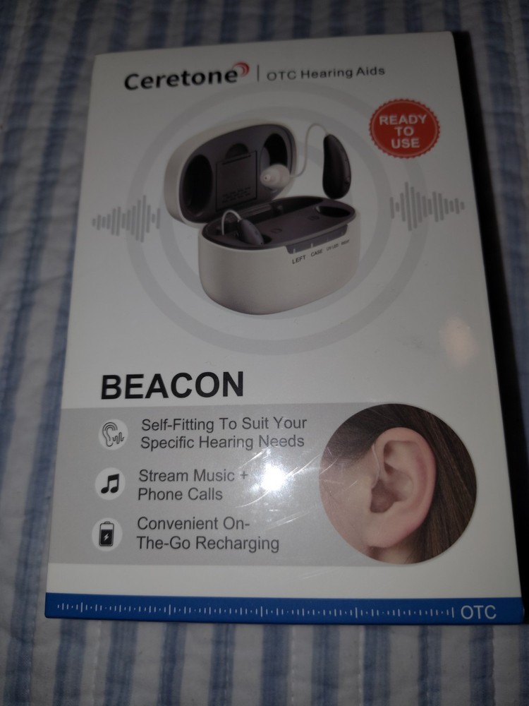 Ceretone Beacon OTC Hearing Aid Bluetooth Enabled with App Control CR-DW5A