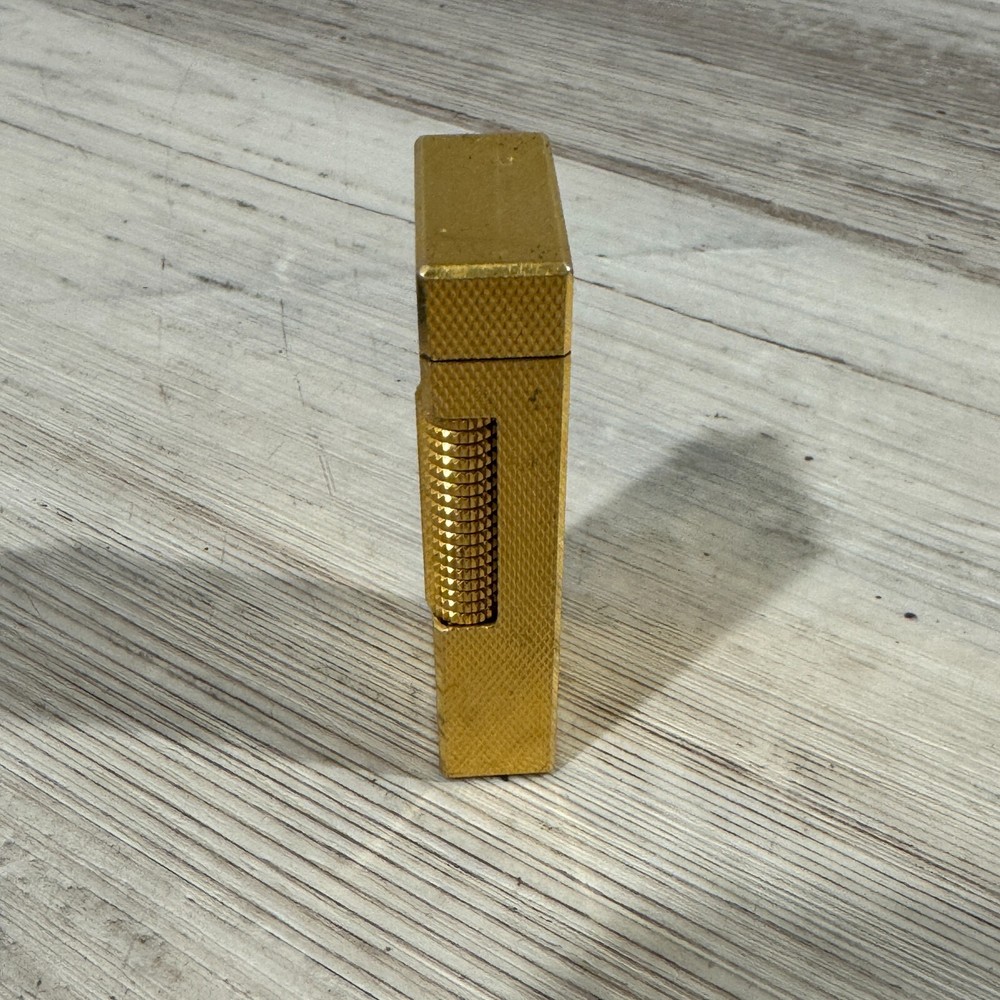 Dunhill Gold Plated Lighter W/ Case