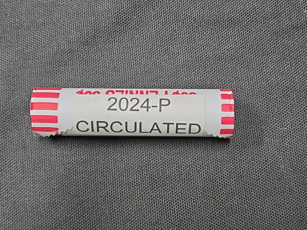 2024 P Lincoln Shield Cent Roll 50 circulated coins