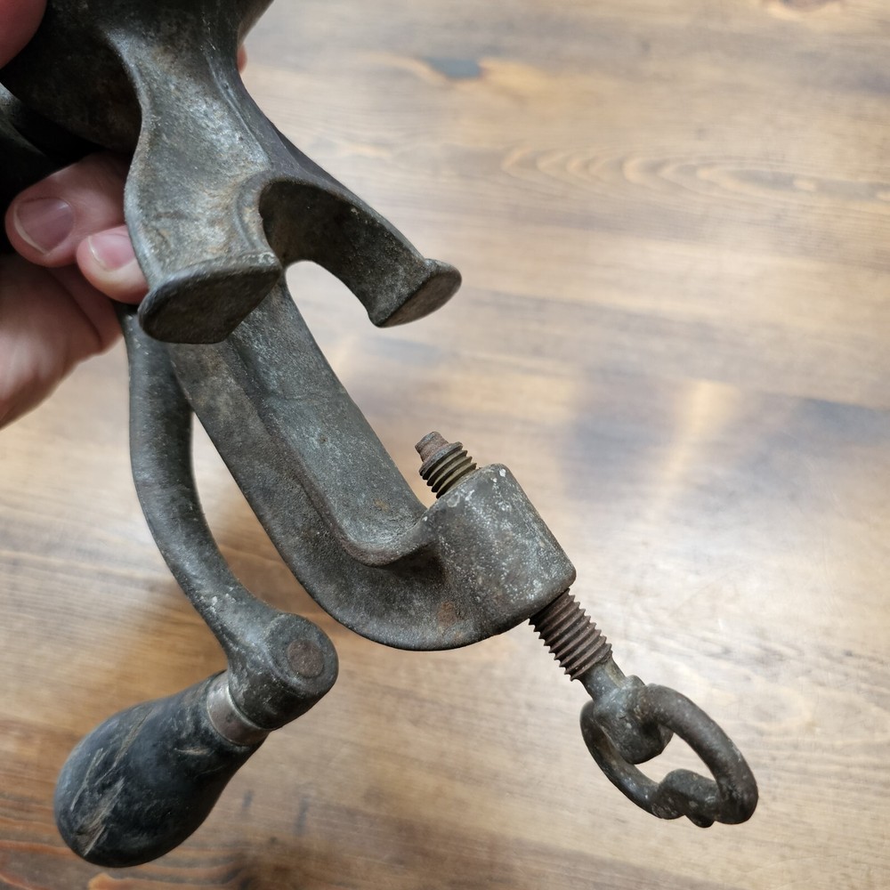 Vintage Dixie Meat Grinder Counter Mounted 5D