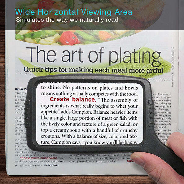 4X Large Handheld Magnifying Glass with Comfort Grip & Shattered Proof Design