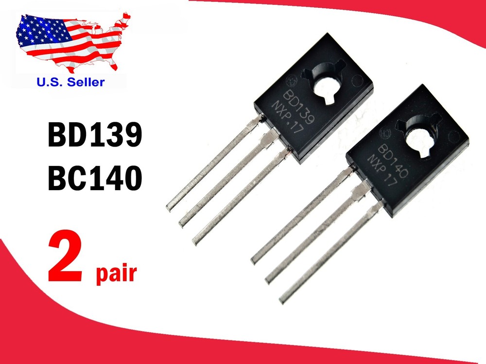 BD139 & BD140 (4 pair) Transistor