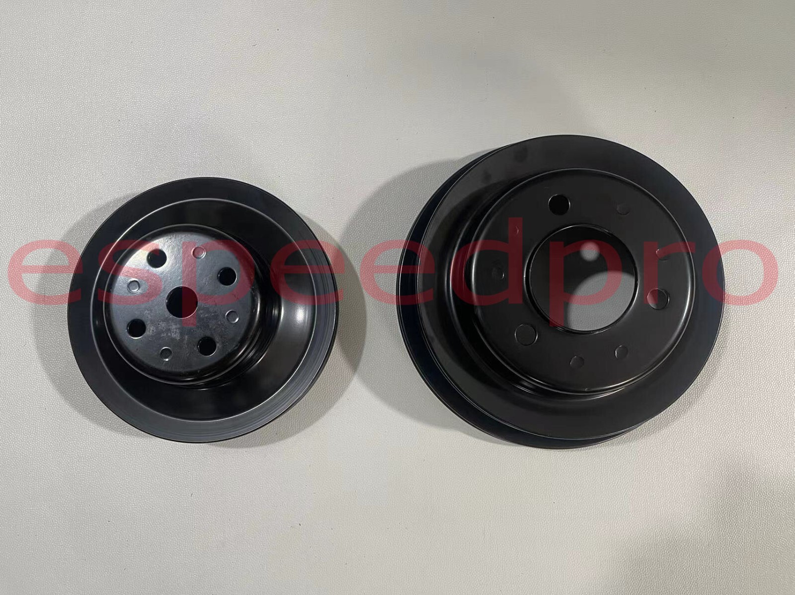 Black Pulleys Pulley BBC Big Block Chevy LWP 396-454 Long Water Pump Pulley Kit