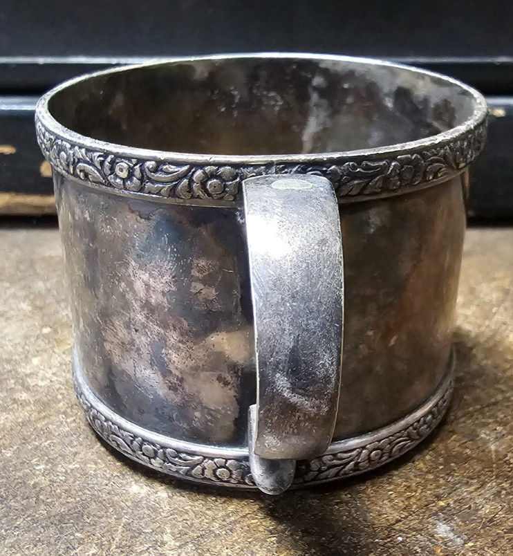 Antique Watrous Silver Soldered Baby Cup Child's 032 Collectable