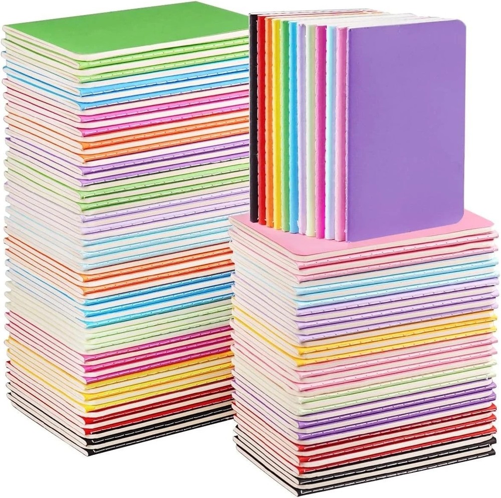 Small Lined Notepads Bulk 120 Pack Mini Journal Pocket Notebooks Set Colorful...